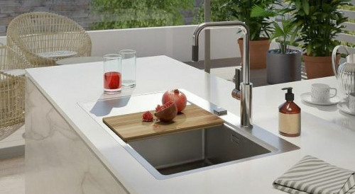 Кухонная мойка Alveus Pure 50R KMB-90 860x525 1103653 Брашированная сталь нержавеющая сталь встраиваемый