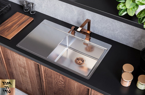 Кухонная мойка Alveus Pure 50R KMB-90 860x525 1103653 Брашированная сталь нержавеющая сталь встраиваемый