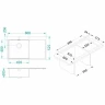 Кухонная мойка Alveus Pure 50R KMB-90 860x525 1103653 Брашированная сталь нержавеющая сталь встраиваемый