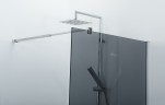 Душевая перегородка Cezares Liberta 80 LIBERTA-L-1-80-GR-Cr профиль Хром стекло серое