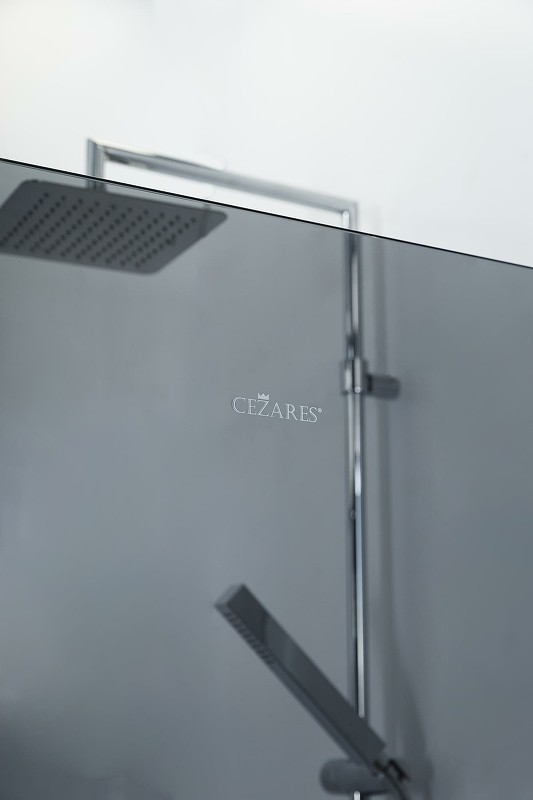 Душевая перегородка Cezares Liberta 80 LIBERTA-L-1-80-GR-Cr профиль Хром стекло серое