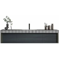 Тумба с раковиной Black&White Universe  U950.1600 160 9501600 подвесная Antique Grey