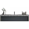 Тумба с раковиной Black&White Universe  U950.1600 160 9501600 подвесная Antique Grey