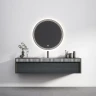 Тумба с раковиной Black&White Universe  U950.1600 160 9501600 подвесная Antique Grey