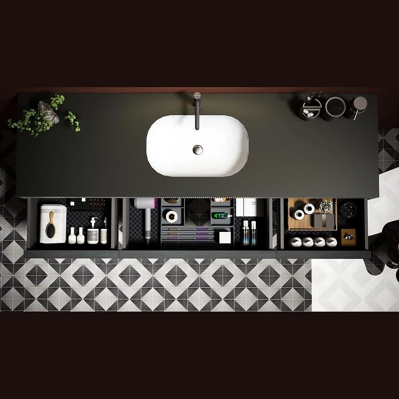 Тумба с раковиной Black&White Universe  U950.1600 160 9501600 подвесная Antique Grey