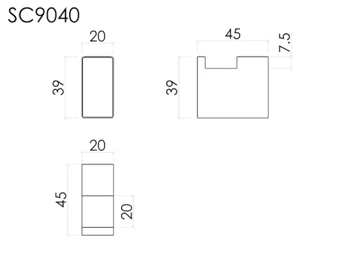 Крючок Sancos Апекс (Apex) SC9040BB цвет Брашированная бронза