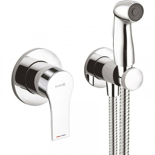 Гигиенический душ со смесителем Kludi Zenta SL 489990565 Хром латунь на стену