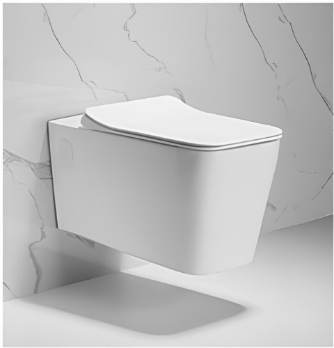 Унитаз Ceruttispa Maiella Aria MW CT9164 подвесной Белый матовый с сиденьем Микролифт фарфор подвесной