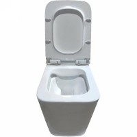Унитаз Ceruttispa Maiella Aria MW CT9164 подвесной Белый матовый с сиденьем Микролифт фарфор подвесной