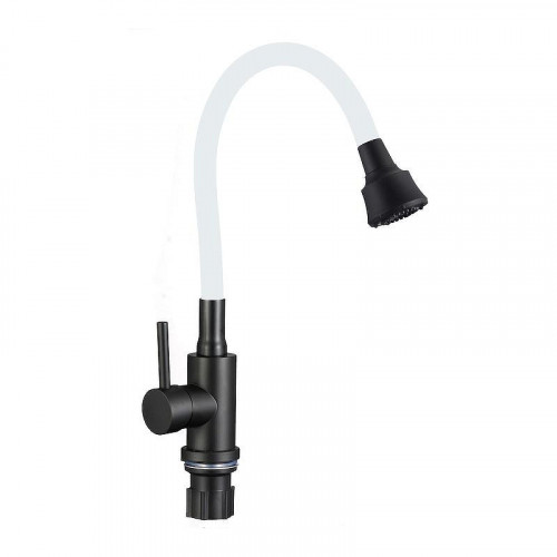 Смеситель для кухни Fmark FS8288H-02 цвет Черный Белый