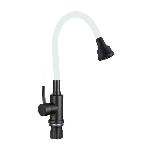 Смеситель для кухни Fmark FS8288H-02 цвет Черный Белый