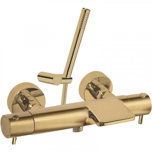 Смеситель для ванны Ramonsoler Odisea 393901DOC с термостатом Золото брашированное