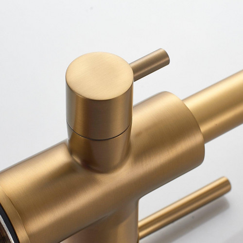 Смеситель для кухни Shevanik S328G цвет Золотой сатин