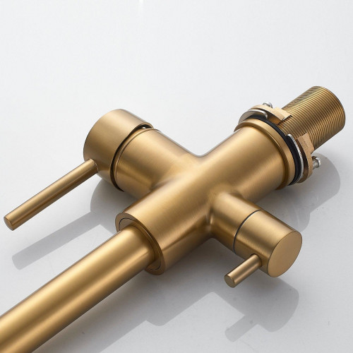 Смеситель для кухни Shevanik S328G цвет Золотой сатин