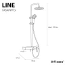Душевая система Fixsen Line FX-9200 цвет Белый Хром