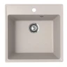 Кухонная мойка Ulgran Quartz Forte 505-10 Песок со смесителем Florentina Арес 333.19H.2123.107 Песочный