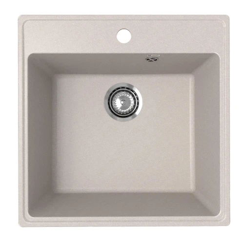 Кухонная мойка Ulgran Quartz Forte 505-10 Песок со смесителем Florentina Арес 333.19H.2123.107 Песочный