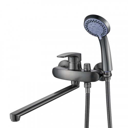 Смеситель для ванны Shevanik S5072T универсальный цвет Оружейная сталь