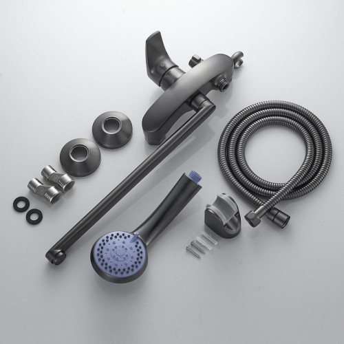 Смеситель для ванны Shevanik S5072T универсальный цвет Оружейная сталь