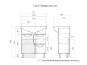 Тумба с раковиной Vigo Callao 70 tn.CAL.BAL.70.1D.2Y-com цвет Белый