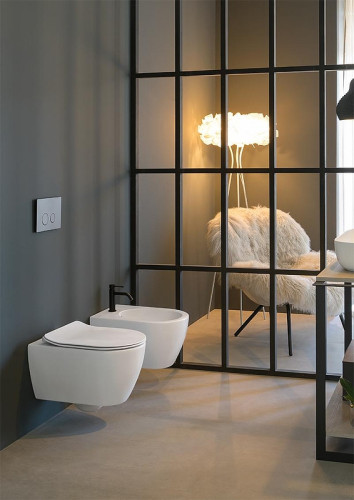 Унитаз подвесной Scarabeo Glam 5203/TW41 цвет Жемчужный (pearl) без сиденья