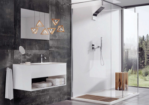 Смеситель для душа Webert Azeta AZ880601015 Хром встраиваемый