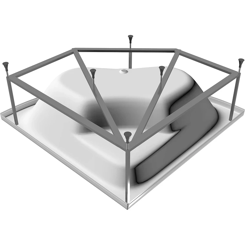 Акриловая ванна Vayer Boomerang 140x140 Гл000010858 без гидромассажа