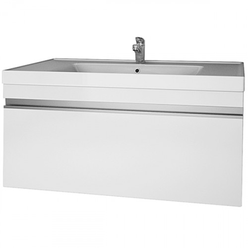Тумба под раковину Dreja Grace 90 99.0903 подвесная Белый глянец МДФ / ЛДСП