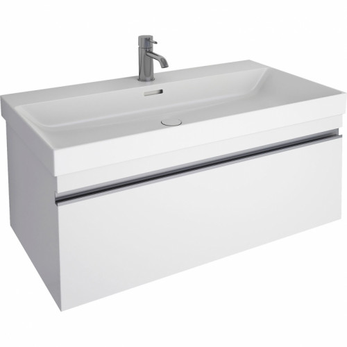 Тумба под раковину Dreja Grace 90 99.0903 подвесная Белый глянец МДФ / ЛДСП