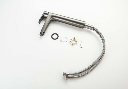 Смеситель для раковины Aquatek Бетта AQ1104BGM цвет Оружейная сталь