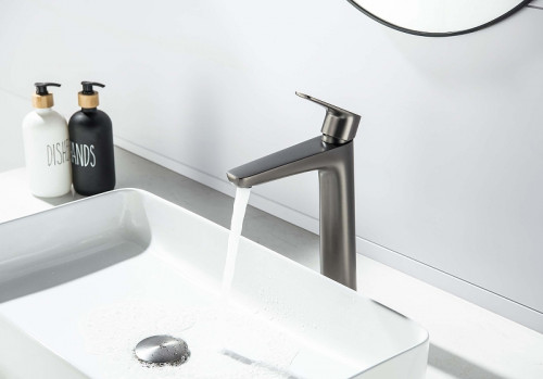 Смеситель для раковины Aquatek Бетта AQ1104BGM цвет Оружейная сталь