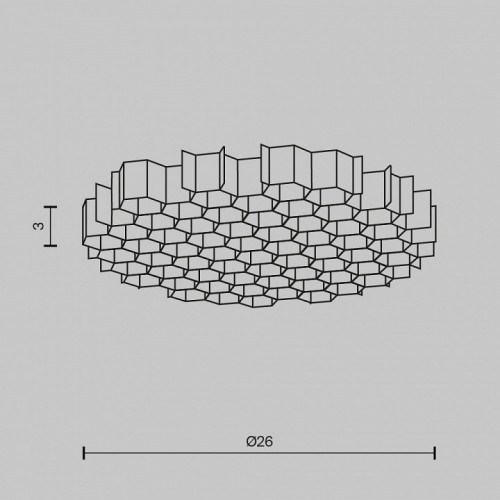 Сотовый фильтр Maytoni Technical Аксессуары HoneyComb-D26