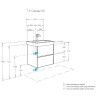 Тумба под раковину Aquaton Сканди 55 1A251701SD010 подвесная Белая МДФ / ЛДСП