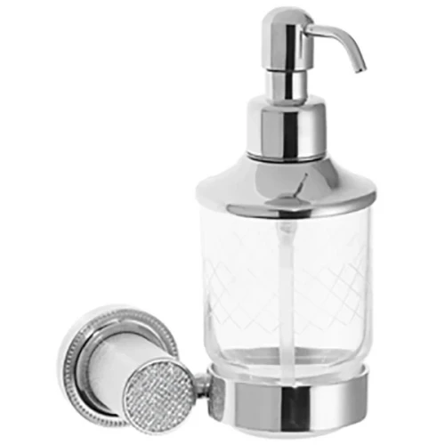 Дозатор для жидкого мыла Boheme Royal Cristal 10932-CR Хром