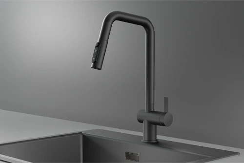 Смеситель для кухни Granula Kitchen Space 7273 цвет Графит матовый