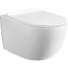 Унитаз Black&White Universe W-701 701W00 подвесной с сиденьем Микролифт фарфор подвесной