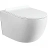 Унитаз Black&White Universe W-701 701W00 подвесной с сиденьем Микролифт фарфор подвесной