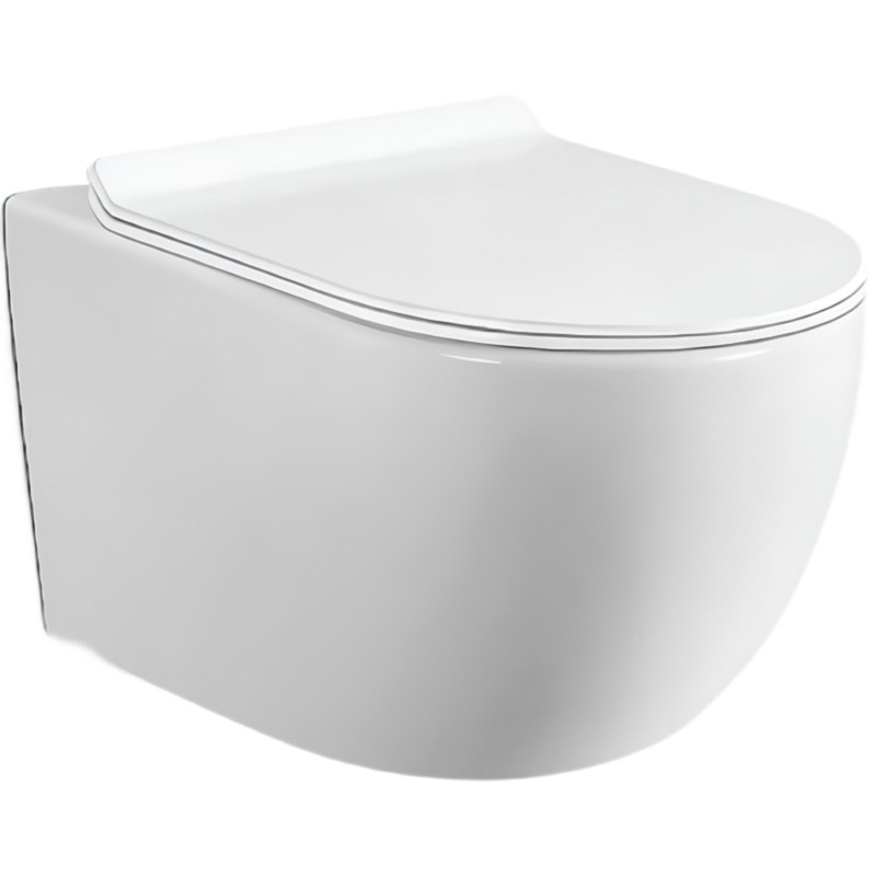 Унитаз Black&White Universe W-701 701W00 подвесной с сиденьем Микролифт фарфор подвесной