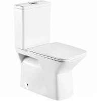 Унитаз компакт WeltWasser Zinnbach 001 GL-WT 10000009967 Белый глянец с бачком и сиденьем Микролифт фаянс напольный
