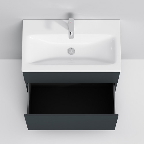 Тумба под раковину AM.PM Gem 75 M90FSX07522GM32 Графит матовый МДФ / ЛДСП