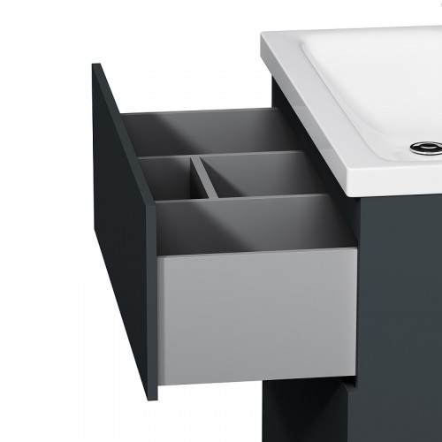 Тумба под раковину AM.PM Gem 75 M90FSX07522GM32 Графит матовый МДФ / ЛДСП