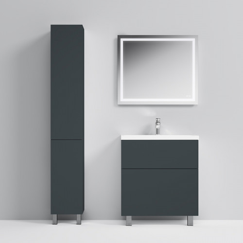 Тумба под раковину AM.PM Gem 75 M90FSX07522GM32 Графит матовый МДФ / ЛДСП