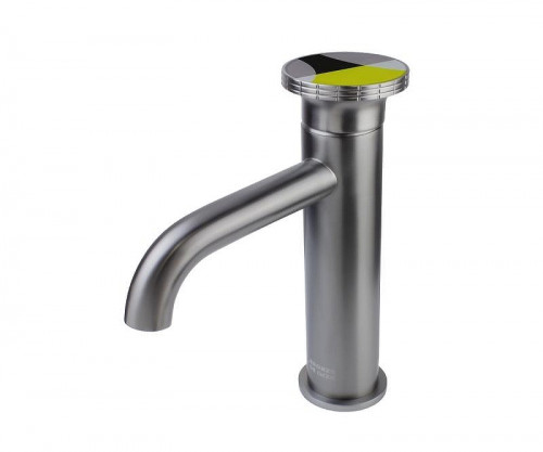 Смеситель для раковины Bronze de Luxe OMG! 9009GM-Y цвет Графит матовый Желтый