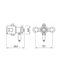 Смеситель для душа Gattoni Termostatici TSRE940C0.I сr с термостатом Хром