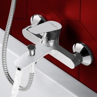 Смеситель для ванны Dorff Prime D4011000 Хром латунь на стену