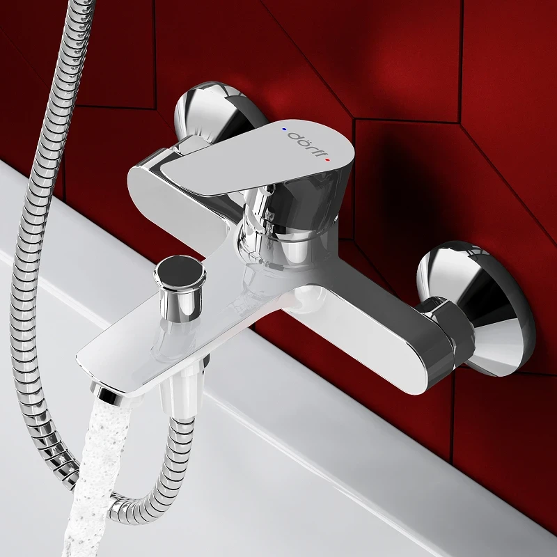 Смеситель для ванны Dorff Prime D4011000 Хром латунь на стену
