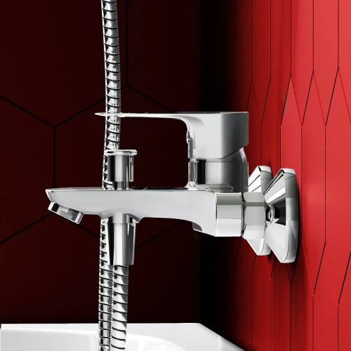 Смеситель для ванны Dorff Prime D4011000 Хром латунь на стену