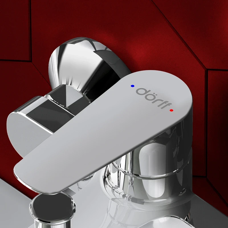 Смеситель для ванны Dorff Prime D4011000 Хром латунь на стену