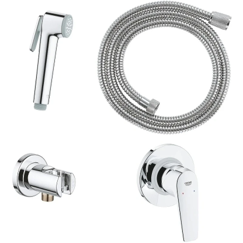 Гигиенический душ со смесителем Grohe Bauflow 29328000 Хром латунь встраиваемый