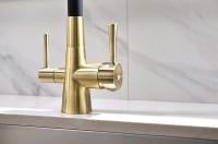 Смеситель для кухни Lemark Comfort LM3075B Бронза Черный латунь